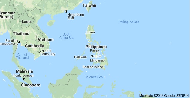 letak lokasi peta negara filipina